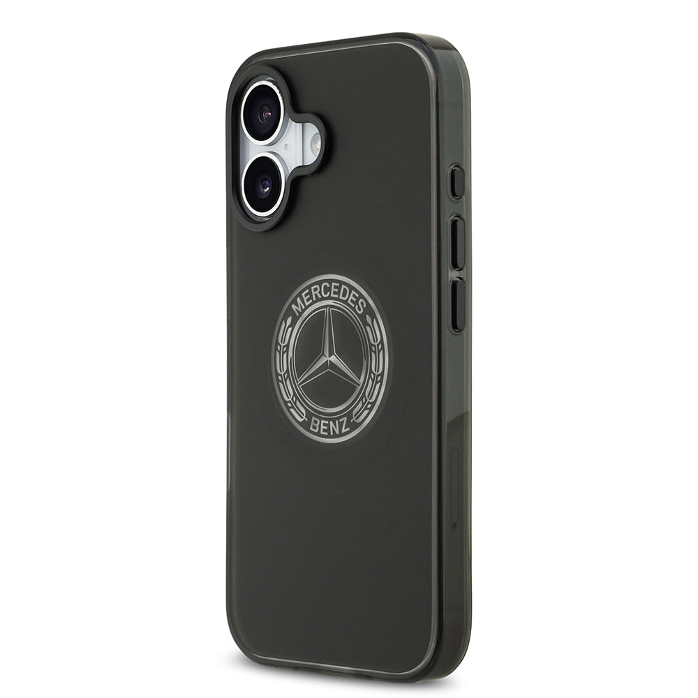 iPhone 17 Kılıf Mercedes Benz Orjinal Lisanslı M-safe Şarj Özellikli Buzlu PC Nostaljik Yıldız Dizayn Kapak