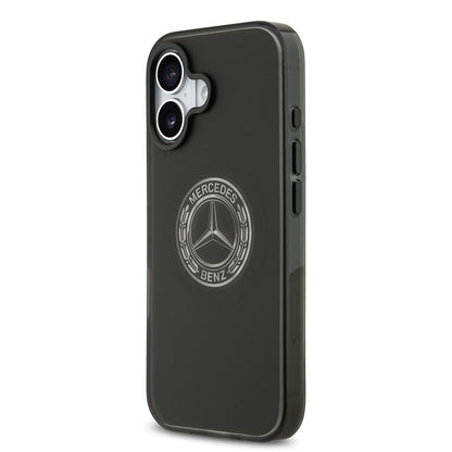 iPhone 17 Kılıf Mercedes Benz Orjinal Lisanslı M-safe Şarj Özellikli Buzlu PC Nostaljik Yıldız Dizayn Kapak