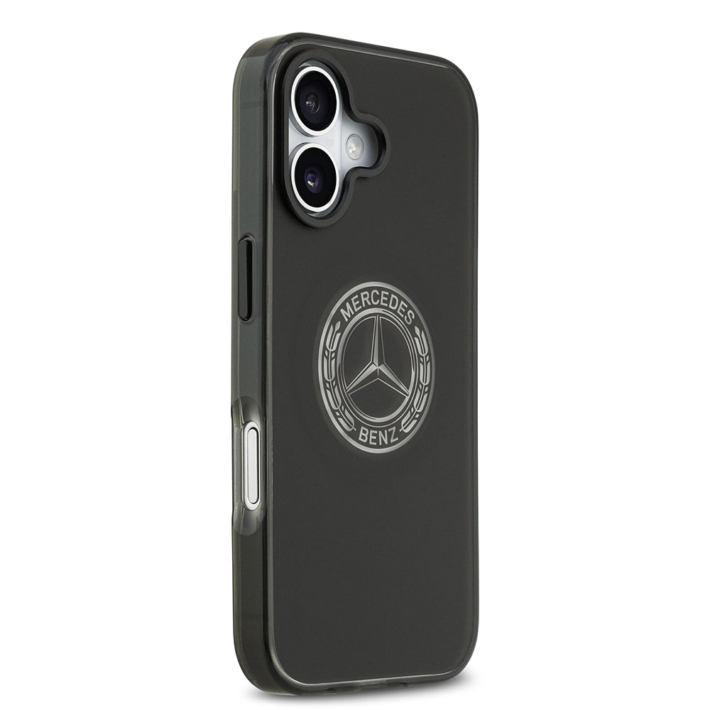 iPhone 17 Kılıf Mercedes Benz Orjinal Lisanslı M-safe Şarj Özellikli Buzlu PC Nostaljik Yıldız Dizayn Kapak