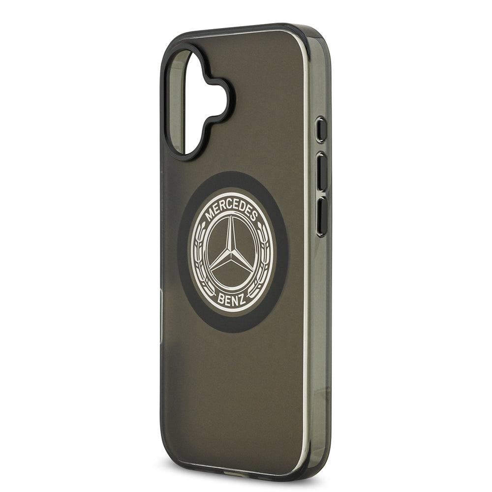 iPhone 17 Kılıf Mercedes Benz Orjinal Lisanslı M-safe Şarj Özellikli Buzlu PC Nostaljik Yıldız Dizayn Kapak