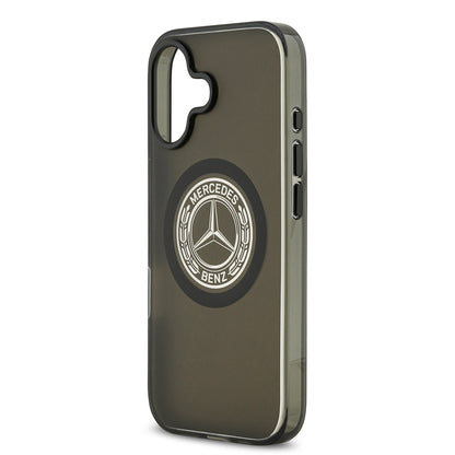 iPhone 17 Kılıf Mercedes Benz Orjinal Lisanslı M-safe Şarj Özellikli Buzlu PC Nostaljik Yıldız Dizayn Kapak
