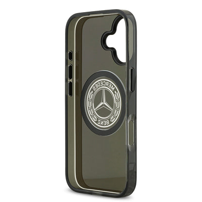 iPhone 17 Kılıf Mercedes Benz Orjinal Lisanslı M-safe Şarj Özellikli Buzlu PC Nostaljik Yıldız Dizayn Kapak