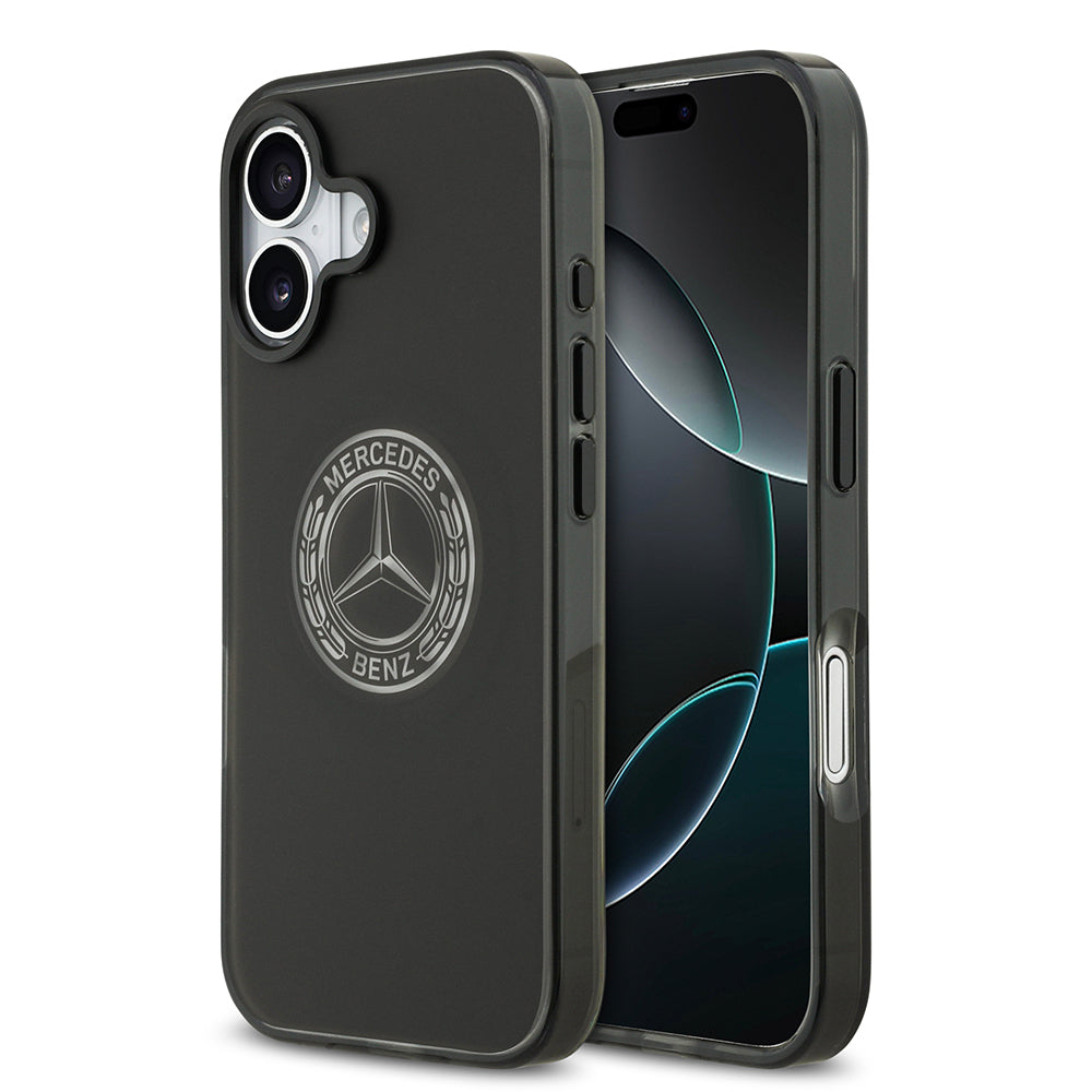 iPhone 17 Kılıf Mercedes Benz Orjinal Lisanslı M-safe Şarj Özellikli Buzlu PC Nostaljik Yıldız Dizayn Kapak