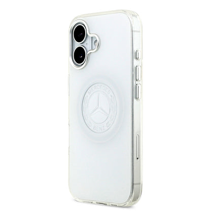 iPhone 17 Kılıf Mercedes Benz Orjinal Lisanslı M-safe Şarj Özellikli Buzlu PC Nostaljik Yıldız Dizayn Kapak