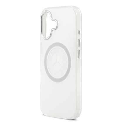 iPhone 17 Kılıf Mercedes Benz Orjinal Lisanslı M-safe Şarj Özellikli Buzlu PC Nostaljik Yıldız Dizayn Kapak