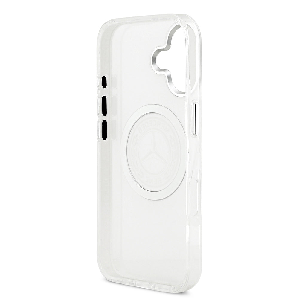 iPhone 17 Kılıf Mercedes Benz Orjinal Lisanslı M-safe Şarj Özellikli Buzlu PC Nostaljik Yıldız Dizayn Kapak