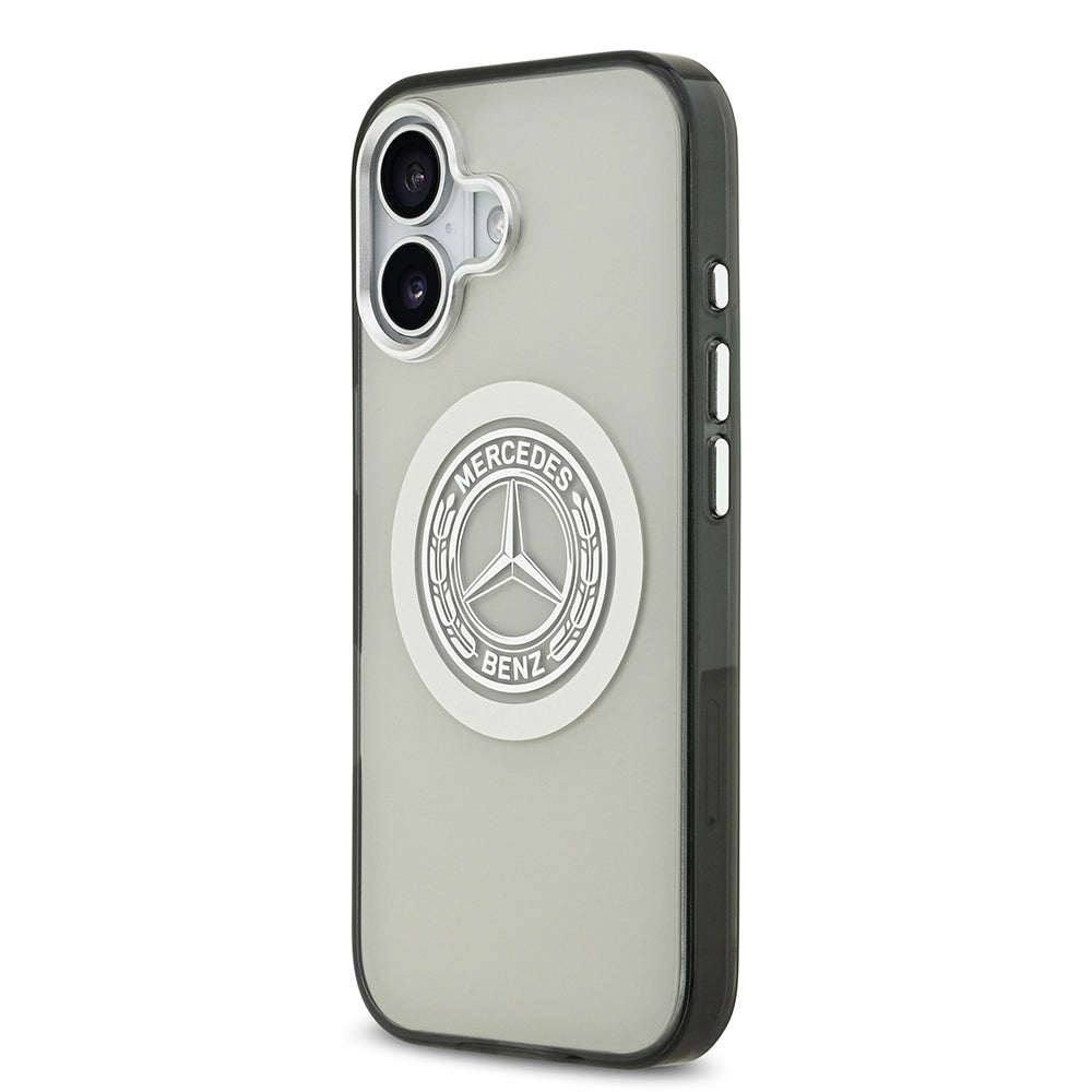 iPhone 17 Kılıf Mercedes Benz Orjinal Lisanslı M-safe Şarj Özellikli Çift Katmanlı PC Nostaljik Yıldız Dizayn Kapak