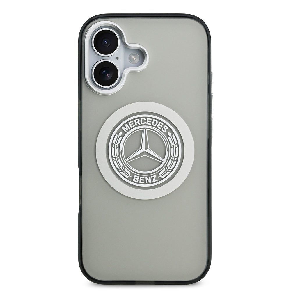 iPhone 17 Kılıf Mercedes Benz Orjinal Lisanslı M-safe Şarj Özellikli Çift Katmanlı PC Nostaljik Yıldız Dizayn Kapak