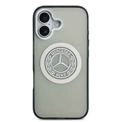 iPhone 17 Kılıf Mercedes Benz Orjinal Lisanslı M-safe Şarj Özellikli Çift Katmanlı PC Nostaljik Yıldız Dizayn Kapak