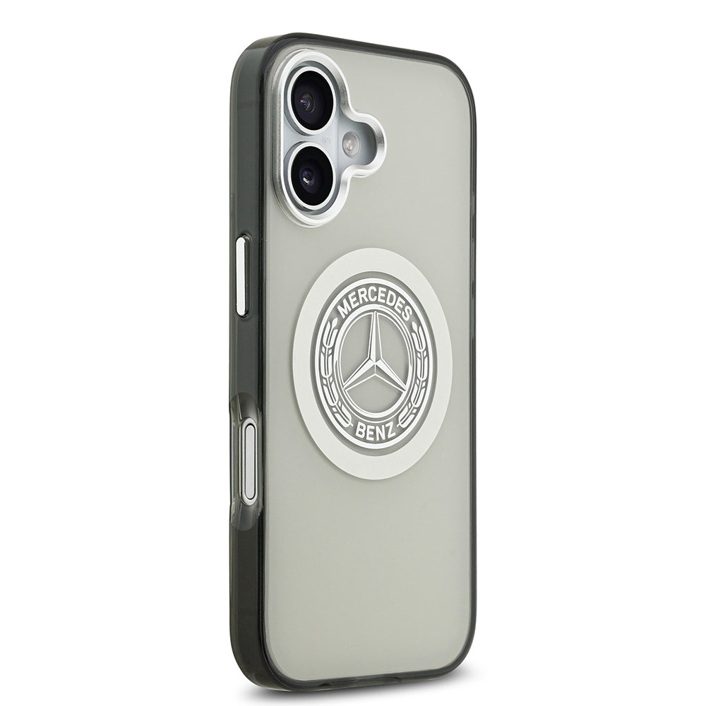 iPhone 17 Kılıf Mercedes Benz Orjinal Lisanslı M-safe Şarj Özellikli Çift Katmanlı PC Nostaljik Yıldız Dizayn Kapak