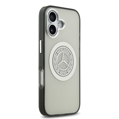 iPhone 17 Kılıf Mercedes Benz Orjinal Lisanslı M-safe Şarj Özellikli Çift Katmanlı PC Nostaljik Yıldız Dizayn Kapak