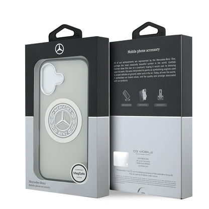 iPhone 17 Kılıf Mercedes Benz Orjinal Lisanslı M-safe Şarj Özellikli Çift Katmanlı PC Nostaljik Yıldız Dizayn Kapak