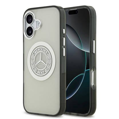 iPhone 17 Kılıf Mercedes Benz Orjinal Lisanslı M-safe Şarj Özellikli Çift Katmanlı PC Nostaljik Yıldız Dizayn Kapak