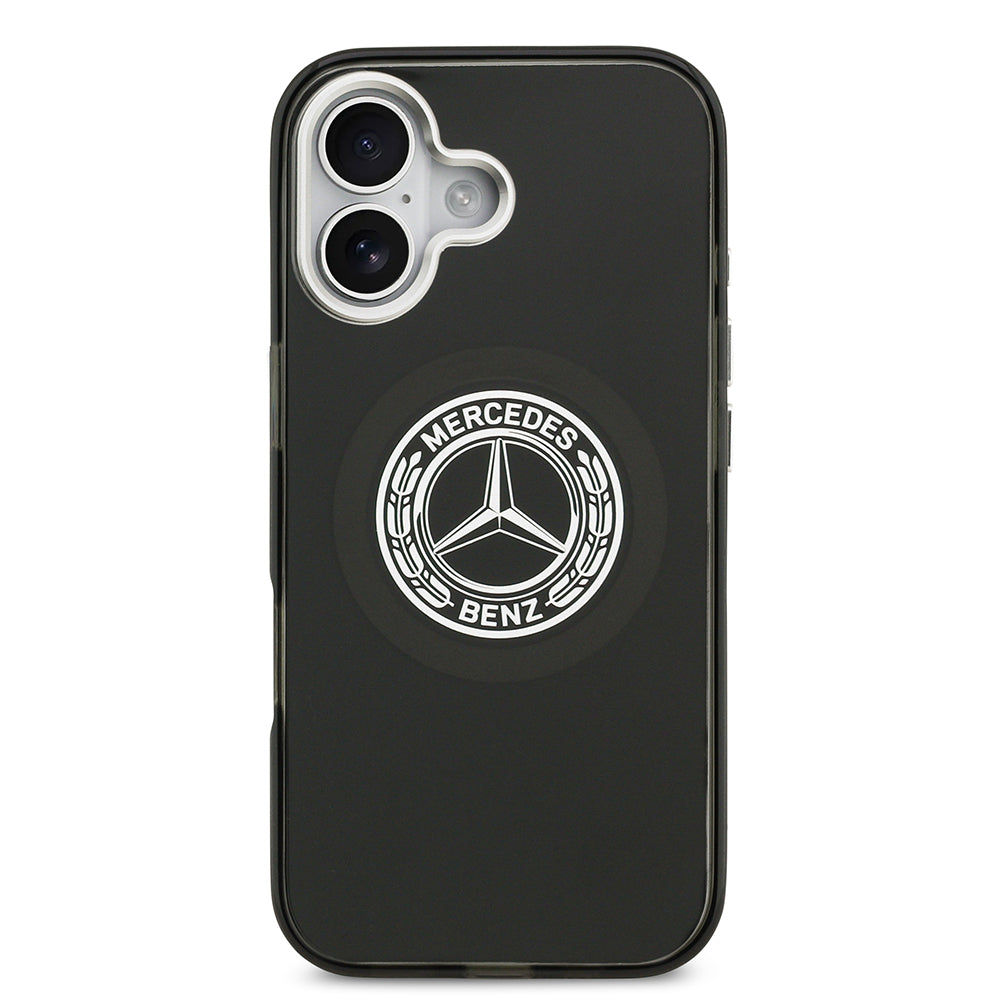 iPhone 17 Kılıf Mercedes Benz Orjinal Lisanslı M-safe Şarj Özellikli Çift Katmanlı PC Nostaljik Yıldız Dizayn Kapak