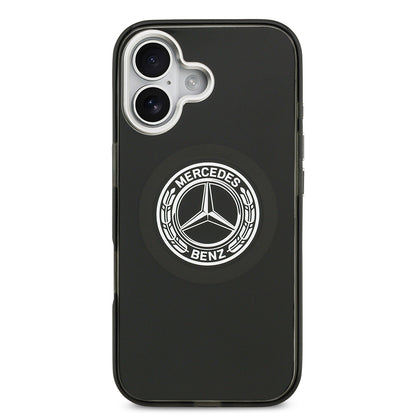 iPhone 17 Kılıf Mercedes Benz Orjinal Lisanslı M-safe Şarj Özellikli Çift Katmanlı PC Nostaljik Yıldız Dizayn Kapak