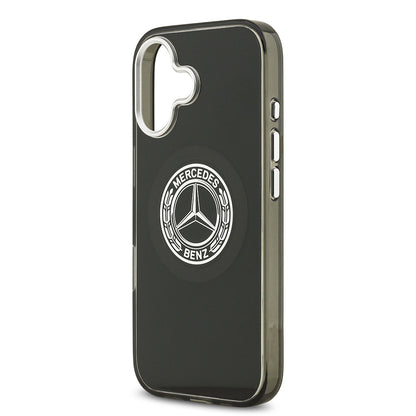 iPhone 17 Kılıf Mercedes Benz Orjinal Lisanslı M-safe Şarj Özellikli Çift Katmanlı PC Nostaljik Yıldız Dizayn Kapak