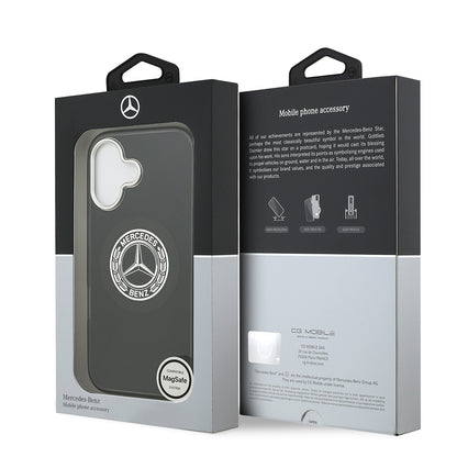 iPhone 17 Kılıf Mercedes Benz Orjinal Lisanslı M-safe Şarj Özellikli Çift Katmanlı PC Nostaljik Yıldız Dizayn Kapak