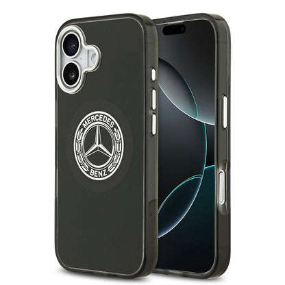 iPhone 17 Kılıf Mercedes Benz Orjinal Lisanslı M-safe Şarj Özellikli Çift Katmanlı PC Nostaljik Yıldız Dizayn Kapak