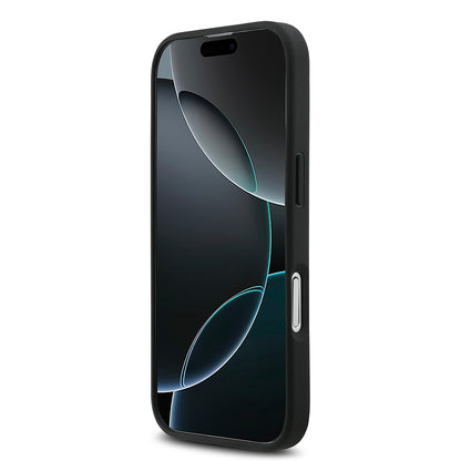 iPhone 17 Kılıf Mercedes Benz Orjinal Lisanslı M-safe Şarj Özellikli Dokulu Desenli Deri Kapak