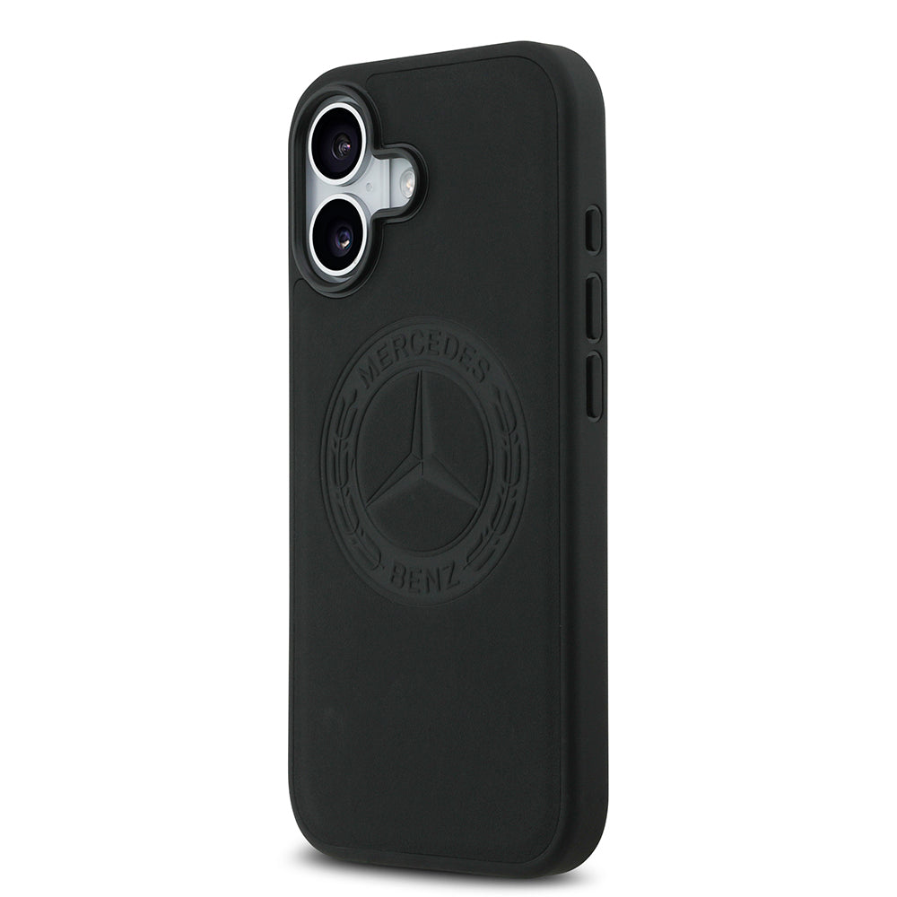 iPhone 17 Kılıf Mercedes Benz Orjinal Lisanslı M-safe Şarj Özellikli Hakiki Deri Nostaljik Yıldız Dizayn Kapak