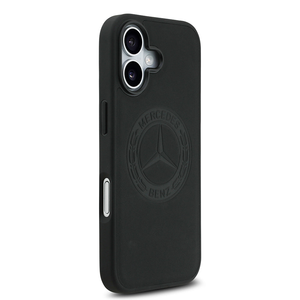 iPhone 17 Kılıf Mercedes Benz Orjinal Lisanslı M-safe Şarj Özellikli Hakiki Deri Nostaljik Yıldız Dizayn Kapak