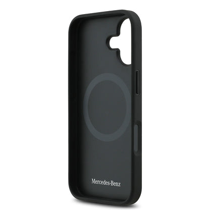 iPhone 17 Kılıf Mercedes Benz Orjinal Lisanslı M-safe Şarj Özellikli Hakiki Deri Nostaljik Yıldız Dizayn Kapak
