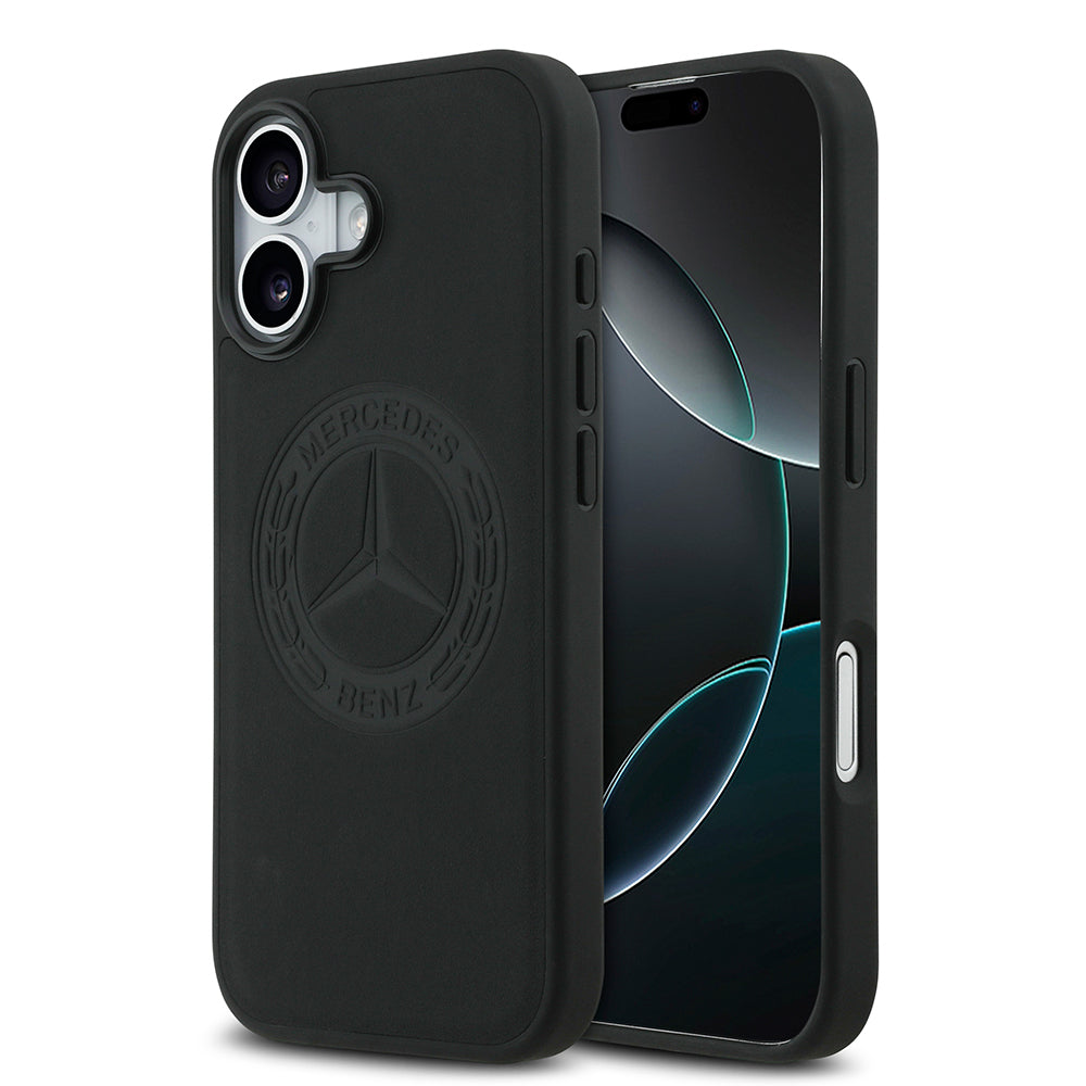 iPhone 17 Kılıf Mercedes Benz Orjinal Lisanslı M-safe Şarj Özellikli Hakiki Deri Nostaljik Yıldız Dizayn Kapak