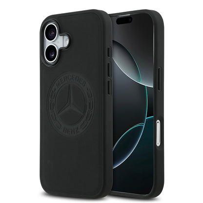 iPhone 17 Kılıf Mercedes Benz Orjinal Lisanslı M-safe Şarj Özellikli Hakiki Deri Nostaljik Yıldız Dizayn Kapak