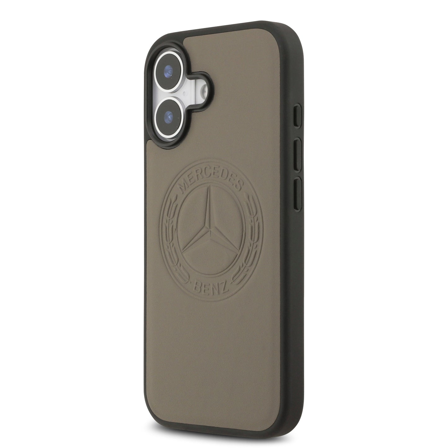 iPhone 17 Kılıf Mercedes Benz Orjinal Lisanslı M-safe Şarj Özellikli Hakiki Deri Nostaljik Yıldız Dizayn Kapak