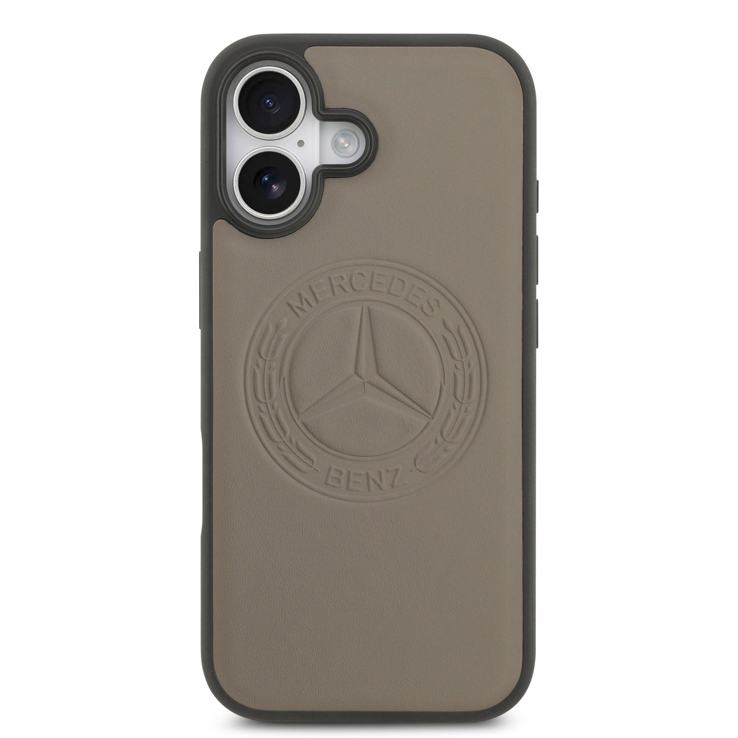 iPhone 17 Kılıf Mercedes Benz Orjinal Lisanslı M-safe Şarj Özellikli Hakiki Deri Nostaljik Yıldız Dizayn Kapak