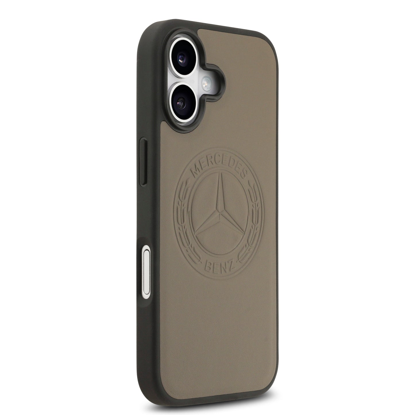 iPhone 17 Kılıf Mercedes Benz Orjinal Lisanslı M-safe Şarj Özellikli Hakiki Deri Nostaljik Yıldız Dizayn Kapak
