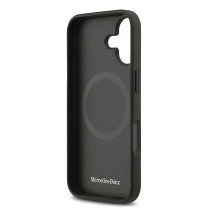 iPhone 17 Kılıf Mercedes Benz Orjinal Lisanslı M-safe Şarj Özellikli Hakiki Deri Nostaljik Yıldız Dizayn Kapak