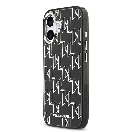 iPhone 17 Kılıf Orjinal Lisanslı M-safe Şarj Özellikli Karl Lagerfeld IML Baskılı Monogram Dizayn Kapak