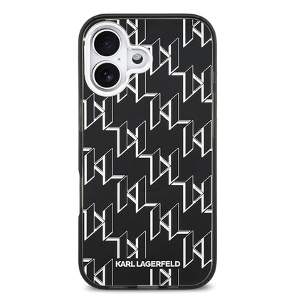 iPhone 17 Kılıf Orjinal Lisanslı M-safe Şarj Özellikli Karl Lagerfeld IML Baskılı Monogram Dizayn Kapak