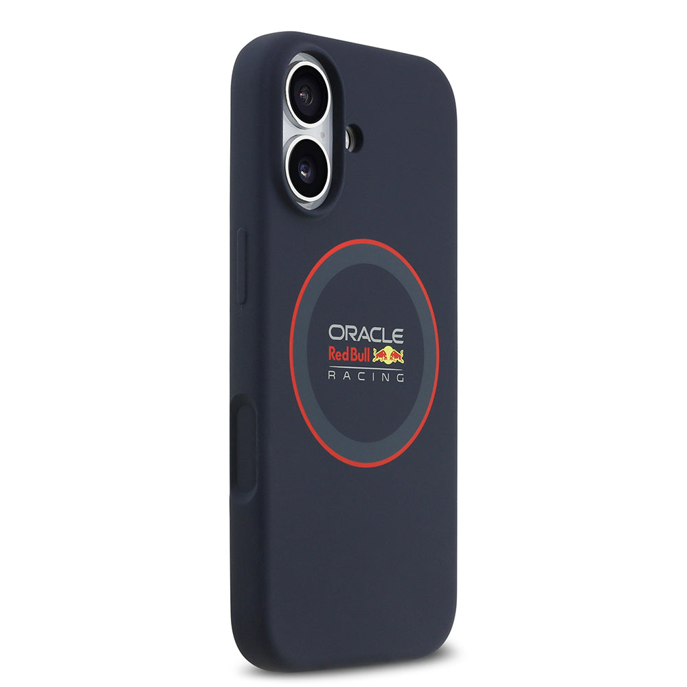 iPhone 17 Kılıf Redbull Orjinal Lisanslı M-safe Şarj Özellikli Kırmızı Halka ve Logo Silikon Kapak