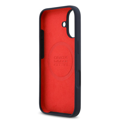 iPhone 17 Kılıf Redbull Orjinal Lisanslı M-safe Şarj Özellikli Kırmızı Halka ve Logo Silikon Kapak