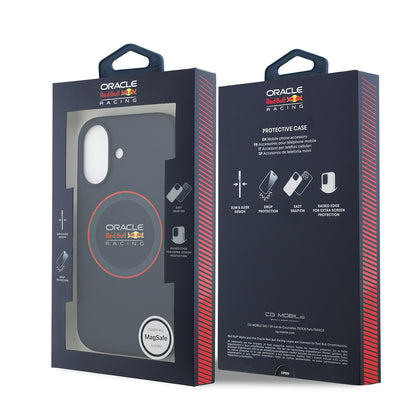 iPhone 17 Kılıf Redbull Orjinal Lisanslı M-safe Şarj Özellikli Kırmızı Halka ve Logo Silikon Kapak