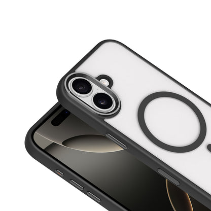Apple iPhone 17 Kılıf Wireless Şarj Özellikli Zore Krom M-safe Silikon Kapak