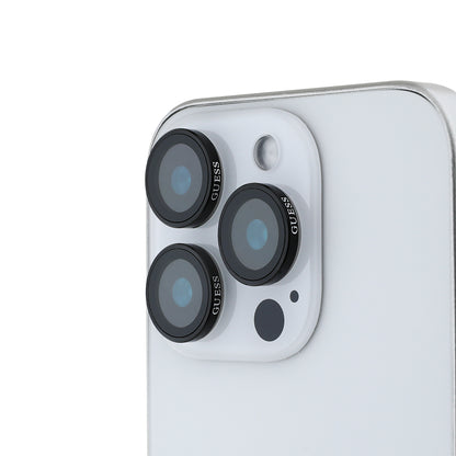 Apple iPhone 17 Pro Guess Orjinal Lisanslı Metal Kamera Lens Koruyucu