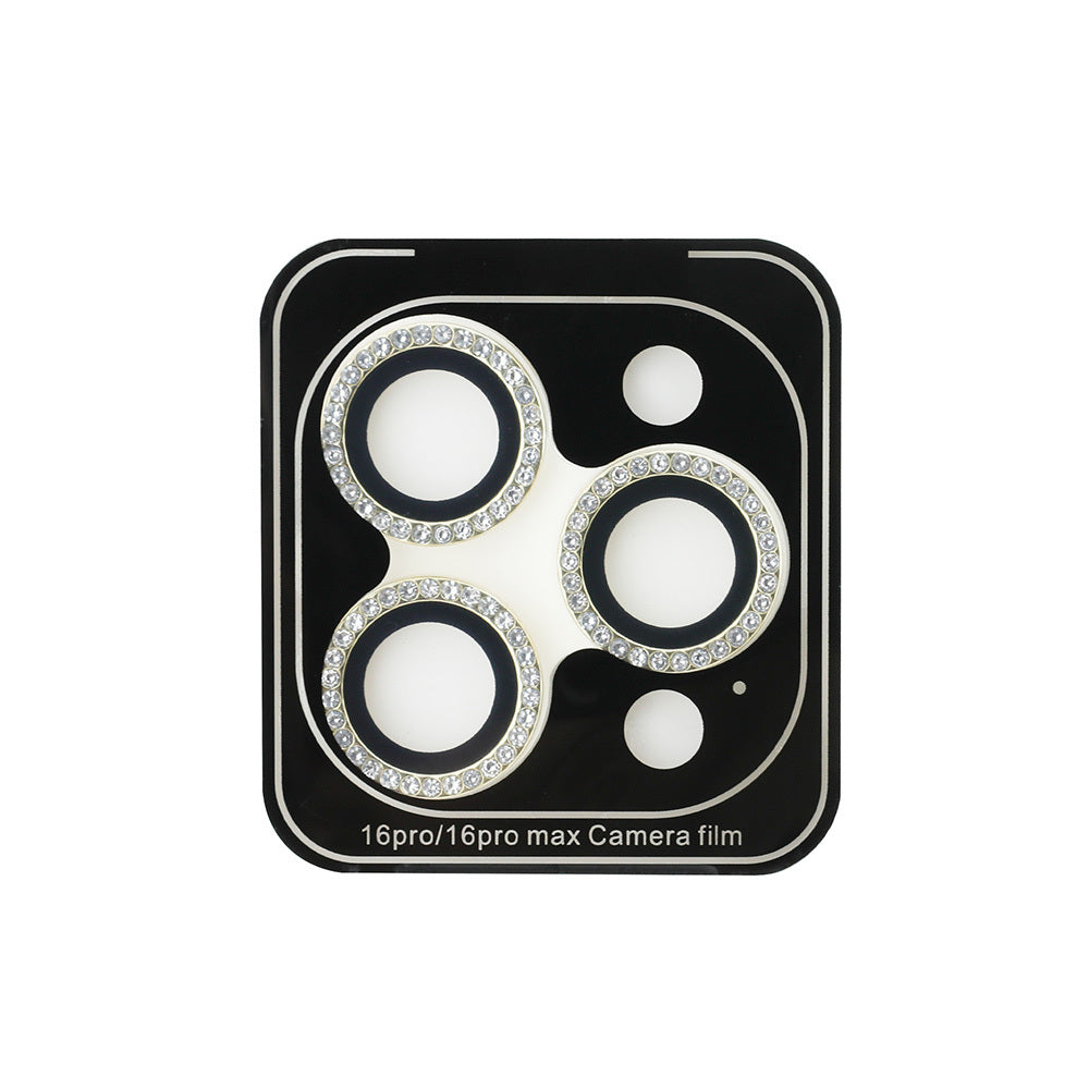 Apple iPhone 17 Pro Guess Orjinal Lisanslı Rhinestone Taşlı Lens Koruyucu