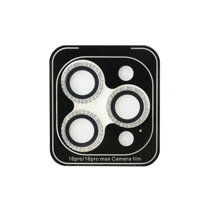 Apple iPhone 17 Pro Guess Orjinal Lisanslı Rhinestone Taşlı Lens Koruyucu