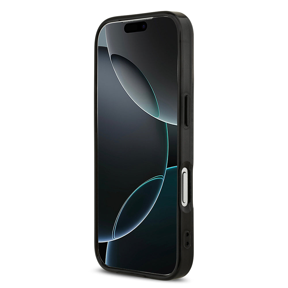 iPhone 17 Pro Kılıf AMG Orjinal Lisanslı M-safe Şarj Özellikli Çift Katmanlı Kırmızı Çapraz Çizgili Kapak