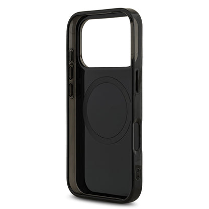 iPhone 17 Pro Kılıf AMG Orjinal Lisanslı M-safe Şarj Özellikli Çift Katmanlı Kırmızı Çapraz Çizgili Kapak