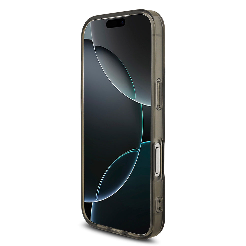 iPhone 17 Pro Kılıf AMG Orjinal Lisanslı M-safe Şarj Özellikli IML Baskı Logolu Çift Katmanlı Bow Lines Kapak