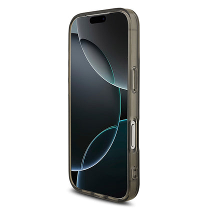 iPhone 17 Pro Kılıf AMG Orjinal Lisanslı M-safe Şarj Özellikli IML Baskı Logolu Çift Katmanlı Bow Lines Kapak