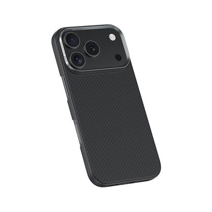 iPhone 17 Pro Kılıf Benks M-safe Şarj Özellikli Metal Kamera Çerçeveli Magnetik ArmorAir 600D Kevlar Fiber Kapak
