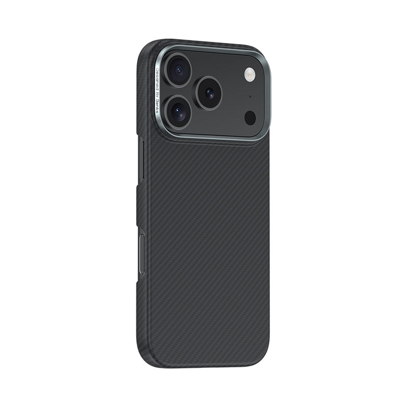 iPhone 17 Pro Kılıf Benks M-safe Şarj Özellikli Metal Kamera Çerçeveli Magnetik ArmorAir 600D Kevlar Fiber Kapak