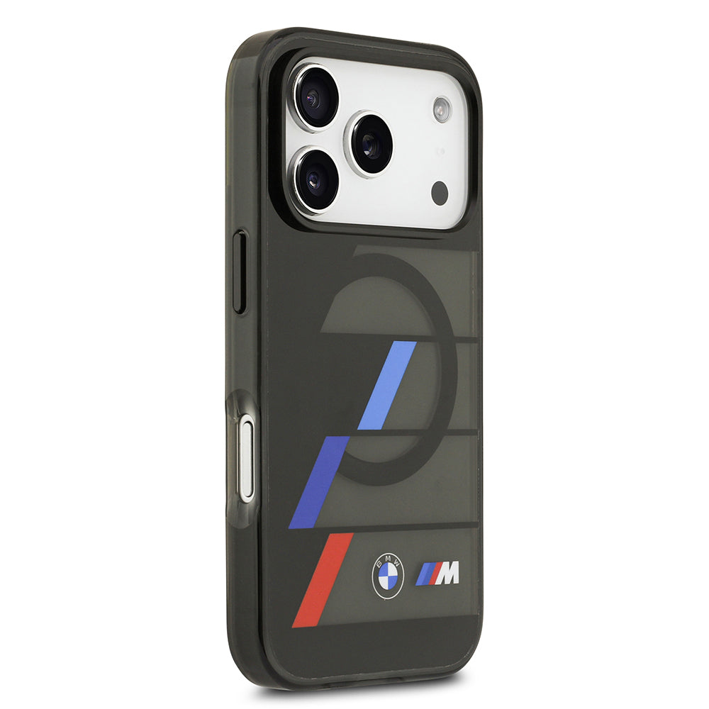 iPhone 17 Pro Kılıf BMW Orjinal Lisanslı M-safe Şarj Özellikli IML Baskılı Üç Renkli M Dizayn Kapak
