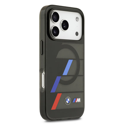 iPhone 17 Pro Kılıf BMW Orjinal Lisanslı M-safe Şarj Özellikli IML Baskılı Üç Renkli M Dizayn Kapak