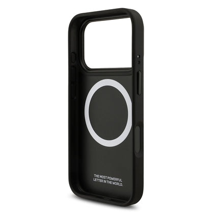 iPhone 17 Pro Kılıf BMW Orjinal Lisanslı M-safe Şarj Özellikli Karbon Fiber Metal Logolu Kevlar Kapak